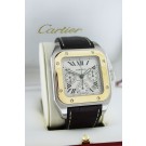 Cartier Santos 100 XL Chrono #2740 Steel 18k Yellow Gold Watch 