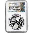 2019 £5 Proof .925 Fine Silver Great Britain Queen Victoria Birth 200th NGC PF70 FR