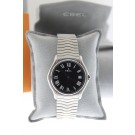 Ebel Sport Classic Wave 37mm Steel Date Black Dial Quartz Watch 9187151