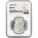 1878 CC Carson City $1 Morgan Silver Dollar NGC MS64 Star Key Date Coin