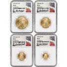 2020 $50 $25 $10 $5 1.85 oz Gold American Eagle Set NGC MS70 Don Everhart Label