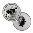 2014 P $10 AUD Australia Lunar Series II Year Of The Horse 10 oz .999 Silver