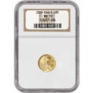 2000 $5 1/10 oz Gold American Eagle NGC MS70 Gem Uncirculated Coin