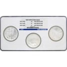 2006 2007 2008 West Point $1 Silver American Eagle Set Of 3 NGC MS69 ER