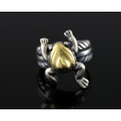 Saint By Sarah Jane 18k Yellow Gold Sterling Silver Otis Delaney Frog Ring 5.25