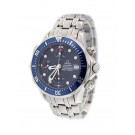 Omega Seamaster Diver 300m Chronograph 42mm Steel Blue Automatic Watch 178.0514