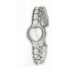 Ebel Beluga E9157427-10 27mm Steel Diamond White MOP Heart Dial Quartz Watch 
