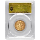 1901 $5 Liberty Head Half Eagle PCGS MS62+ Fairmont Collection Gold Foil Label