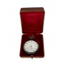 Antique LIP France 18k Yellow Gold Anodized Steel Open Face Aviator Pocket Watch