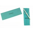 Vintage Tiffany & Co Sterling Silver Red Ink Ballpoint Purse Pen With Box 4.5"