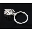 Vintage Tiffany & Co Sterling Silver Gift Box Present Charm Key Ring Keychain
