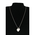 Return To Tiffany & Co 925 Sterling Silver Heart Tag Pendant Beaded Necklace 35"