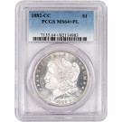 1882 CC Carson City $1 Morgan Silver Dollar PCGS MS64+ PL Proof like Coin