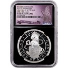 2017 2£ 1 oz Silver Proof Great Britain Queen's Beasts Unicorn of Scotland NGC PF70 UC ER