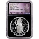 2017 2£ 1 oz Silver Proof Great Britain Queen's Beasts The Lion NGC PF70 UC ER