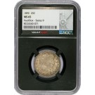 1892 25C Barber Quarter Silver VaultBox Series 9 NGC MS65 Black Core Holder
