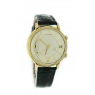 Vintage Jaeger LeCoultre Memovox 38mm 14k Yellow Gold Alarm Date Automatic Watch