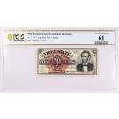 Fr#1374 Fourth Issue Lincoln 50C 50 Cents Fractional Currency PCGS UNC 61
