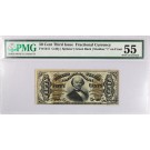 Fr#1341 Third Issue Spinner 50C 50 Cents Fractional Currency Green Back PMG AU55