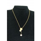 Cartier Sweet Trinity Tritone 18k Yellow White Rose Gold Three Disc Necklace 16"