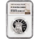 1997 W $100 Proof Platinum American Eagle 1 oz. 9995 Fine NGC PF70 Ultra Cameo
