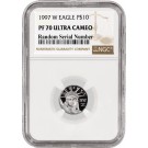 1997 W $10 Proof Platinum American Eagle 1/10 oz .9995 Fine NGC PF70 Ultra Cameo