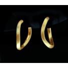 Marco Bicego Jaipur Collection 18k Yellow Gold 1" Inch Small Size Hoop Earrings