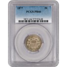 1877 5C Proof Shield Nickel PCGS PR66 Gem Coin