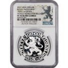 2017 Proof 1 oz .9999 Fine Silver Lion Dollar Restrike Royal Dutch NGC PF70 UC