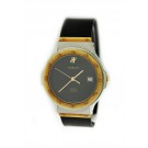 Hublot MDM 1523.3 36mm 18k Gold Stainless Steel Black Dial Date Quartz Watch