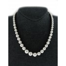 Tiffany & Co HardWear Sterling Silver 6-11mm Graduated Ball Bead Necklace 16.25"