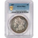 1881 $1 Proof Morgan Silver Dollar PCGS Secure Gold Shield PR61 Coin