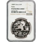 1989 10 Yuan People's Republic Of China 1 oz .999 Chinese Silver Panda NGC PF69 UC
