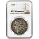 1895 O $1 Morgan Silver Dollar NGC F12 Fine Circulated Key Date Coin
