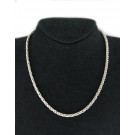 Vintage Tiffany & Co Italy Sterling Silver Twisted Cable Rope Chain Necklace 16"