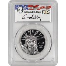 2016 W $100 1oz Proof Platinum American Eagle PCGS PR70 DCAM FS Edmund Moy Label