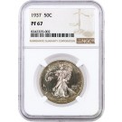 1937 50C Proof Walking Liberty Silver Half Dollar NGC PF67 Gem Toned Coin