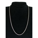 Barbara Bixby 18k Yellow Gold Sterling Silver 3mm Rope Chain Flower Necklace 20"