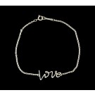 Tiffany & Co Paloma Picasso Graffiti 925 Sterling Silver LOVE Bracelet Size 7"