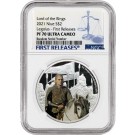 2021 $2 Niue Proof Lord of the Rings Legolas 1oz Silver Colorized NGC PF70 UC FR