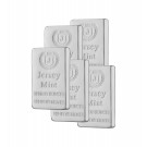 Lot Of 5 Jersey Mint 10 oz .999 Fine Silver Bars