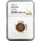 1908 S 1C Indian Head Cent NGC AU Details Cleaned Key Date Coin