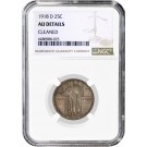 1918 D 25C Standing Liberty Quarter Silver NGC AU Details Cleaned Circulated Coin