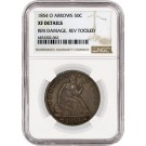 1854 O Arrows 50C Seated Liberty Half Dollar Silver NGC XF Details Rev Tooled