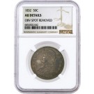 1832 50C SL Capped Bust Silver Half Dollar NGC AU Details Obverse Spot Removed 