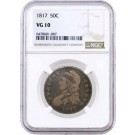 1817 50C Capped Bust Silver Half Dollar NGC VG10 Very Good Circulated Coin
