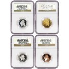 1861 Confederate 2011 Smithsonian Platinum Gold Silver Copper NGC Gem Proof Set 