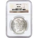 1898 S $1 Morgan Silver Dollar NGC MS60 Uncirculated Key Date Coin