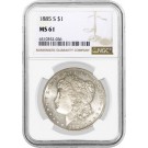 1885 S $1 Morgan Silver Dollar NGC MS61 Uncirculated Key Date Coin