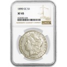 1890 CC Carson City $1 Morgan Silver Dollar NGC XF45 Extremely Fine Key Date 